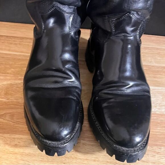 Justin Black Round Toe Boots‎ Size 6 1/2 D - Picture 3 of 11